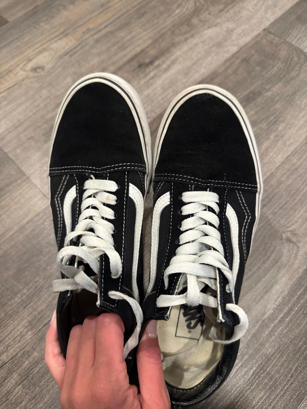 Black and White Skate Sneakers - Classic Low-Top
